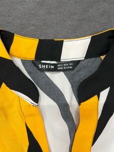 Stylish Striped Flutter Sleeve Top