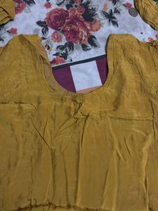 Embroidered Yellow Silk suit