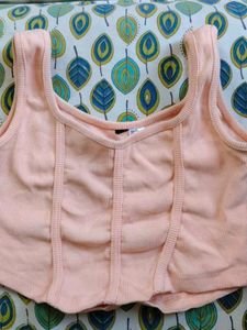 Ribbed Corset Style Tank Top
