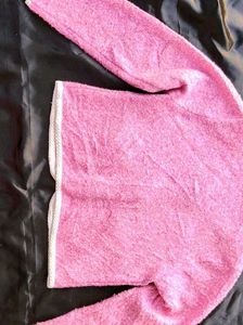 (Made In Korean) Pink Knit Cardigan