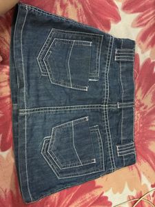 Lilliput Stylish Denim Mini Skirt for Girls