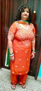 PLUS SIZE Heavy Chikankari work kurta dupatta