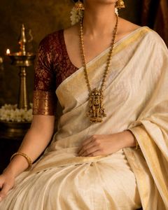 Traditional Temple Design Long Haram Necklace for