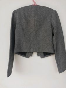 Grey Cropped Blazer