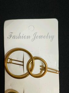 Set of 6 Geometric Hair Clips