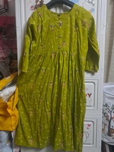 Feeding top Green Printed Kurta