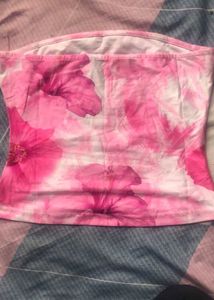 Pink Floral Tube Top