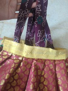 Elegant Girls' Silk Lehenga Choli
