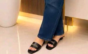 open toe flats