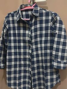 Girls' Checkered Flannel Shirt