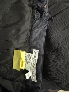 Elegant Black Midi Dress 100% silk