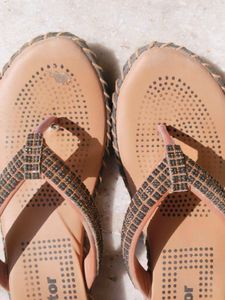 Stylish Embellished Flip-Flops