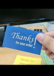 Thanks For Your Order Card (50 Pieces)