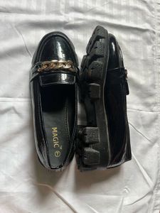 🖤Black Patent Chunky Loafers