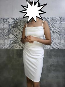satin bodycon Midi dress