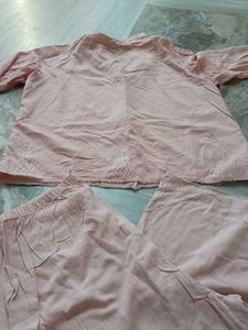 Pink Cotton Pajama Set