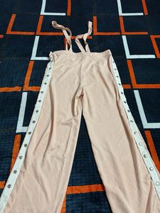 Peach dungaree pants