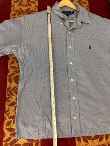 Ralph Lauren Blue Short Sleeve Button-Up Shirt