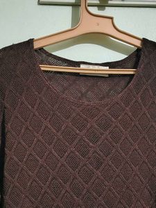 Chic Textured Long Sleeve Top