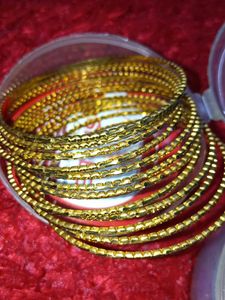 Golden Bangle Set of TWO