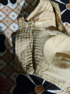 Beaded Golden Blouse For Occasion.