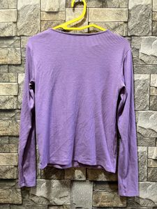 Lavendar Knit long sleeves top