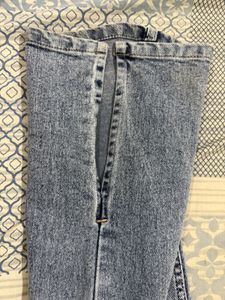 Washed straight leg Denim Jeans