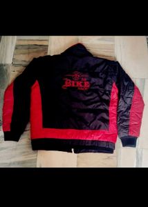 Vintage Red &amp; Black Puffer Jacket