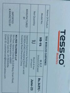 Tessco IBUD-417 Wireless Earbuds