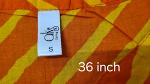 Stylish Orange Yellow Striped Kurta