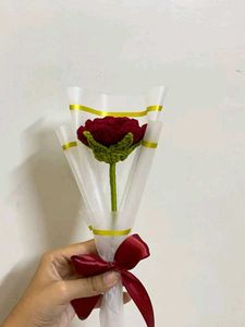 Handmade Crocheted Rose Bouquet