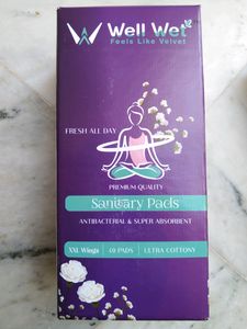 Wellwet Sanitary Pads 1 Box