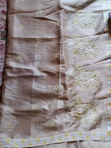 Beige Saree