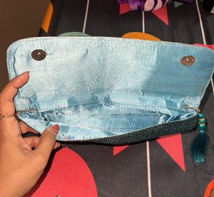 Sequin Hand Clutch Shimmery Partywear