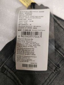 Roadster Gray Wide Leg Denim Jeans
