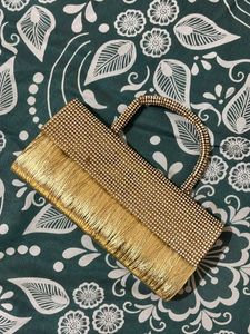 Gold Rhinestone Clutch