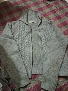 Cozy Grey Knit Sweater