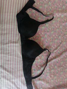 Black Lace Padded Bra