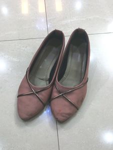 Pink Ballet Flats with Detail