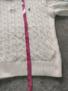 Yale Cable Knit Polo Sweater