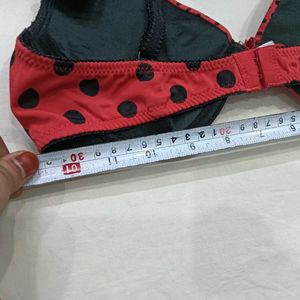 Red🥰 Polka Dot Bra