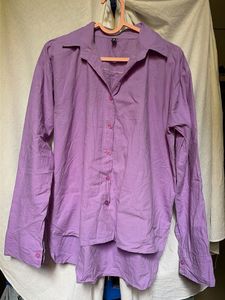Lavender Button-Up Shirt