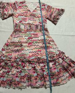 Patterned Mini Dress