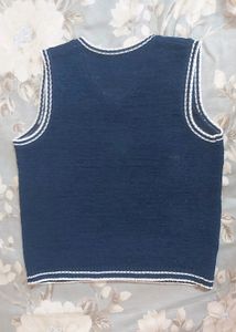 blue sweater vest