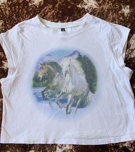 White Horse Graphic T-Shirt