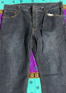 Classic Dark Wash Denim Jeans