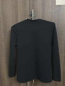 Classic Black Mock Neck Top size M