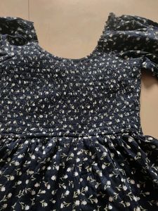 🎉Offer🎉Navy blue Dress Mini With Shorts Attached