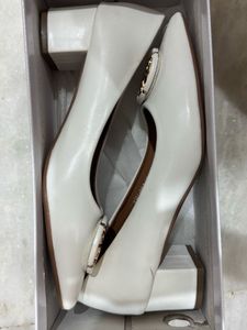 White Tory Burch Heels