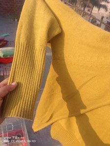 Madame Mustard Yellow Knit Zip-Up Cardigan